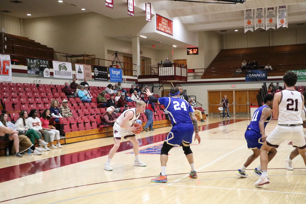 College of the Ozarks student about to make a goal